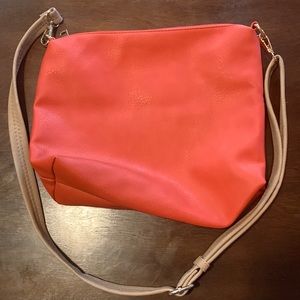 Brand New Tangerine / Beige  bag
